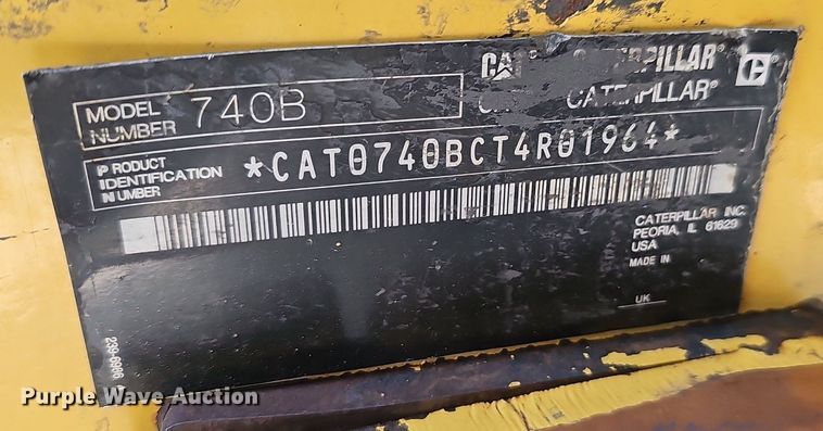 image for item NX9064 2013 Caterpillar  740B haul truck