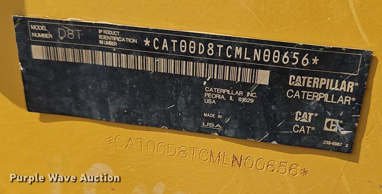 image for item NX9067 2012 Caterpillar  D8T dozer