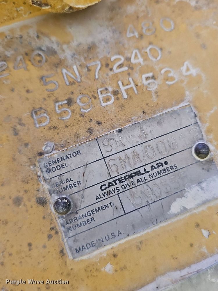 image for item NX9074 Caterpillar SR-4 generator