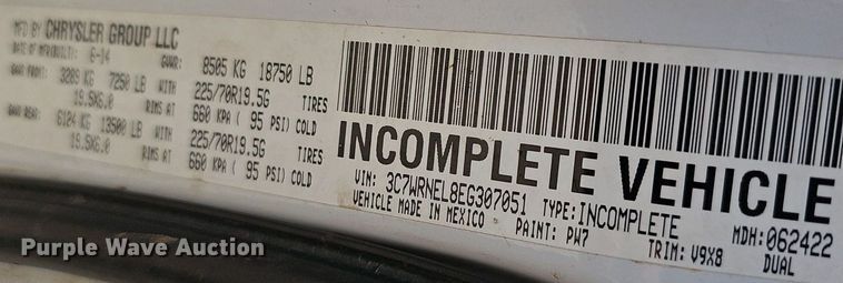 image for item NX9129 2014 Dodge Ram 5500 utility / service truck