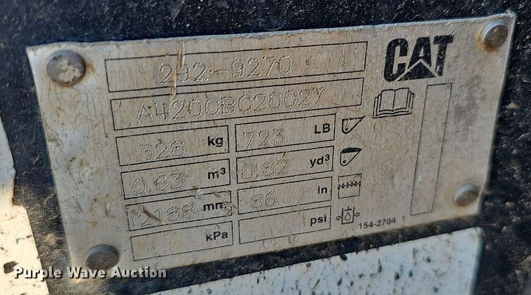 image for item NX9144 2019 Caterpillar  289D3 tracked skid steer loader