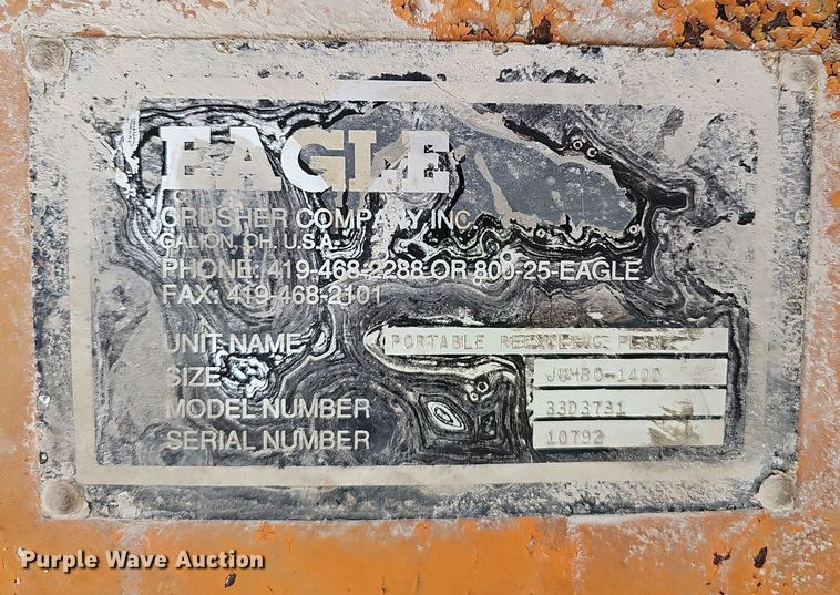 image for item NX9159 Eagle  33D3731 impact crushing plant