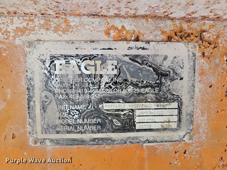 image for item NX9159 Eagle  33D3731 impact crushing plant