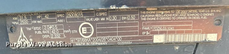 image for item OG9664 2008 Vermeer  LM42 trencher