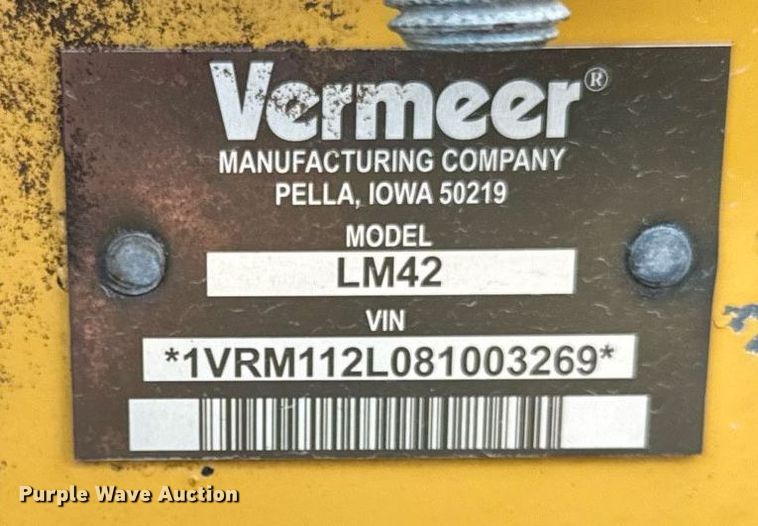 image for item OG9664 2008 Vermeer  LM42 trencher