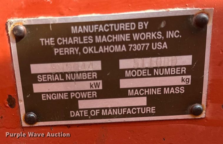 image for item OG9665 1996 Ditch Witch 5110DD trencher