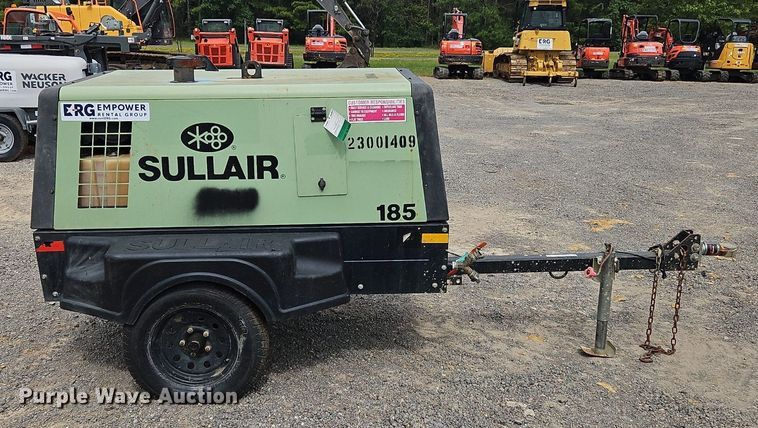 image for item OJ9845 2017 Sullair 185D air compressor