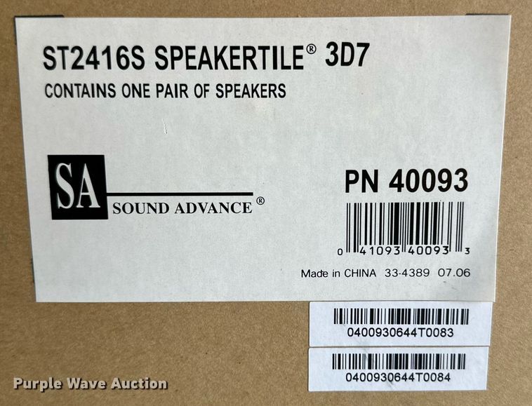 image for item DD3219 Approximately 24 Sound Advance intercom speakers