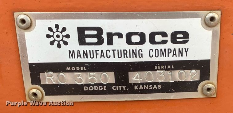 image for item DM1802 2003 Broce RC350 broom