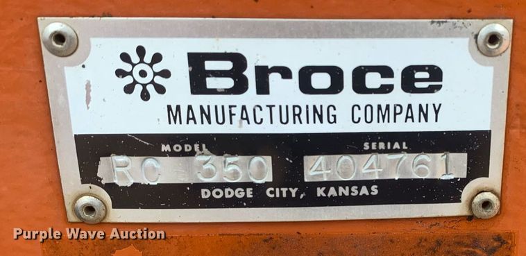 image for item DM1803 2005 Broce RC350 broom