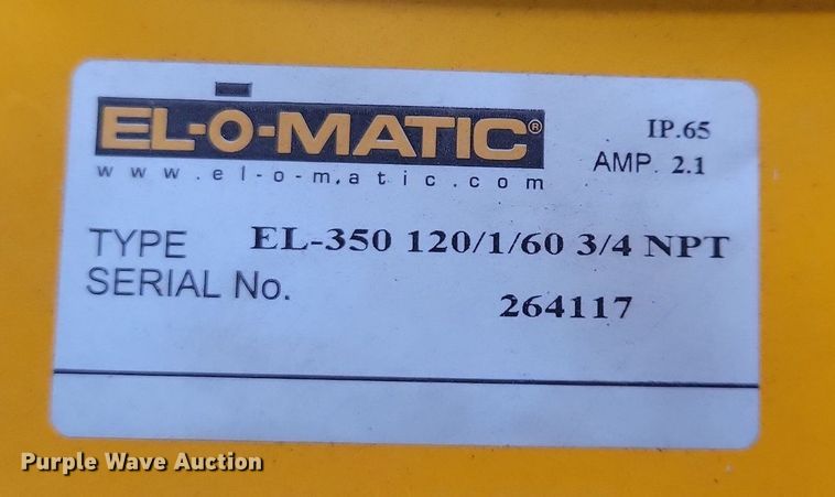 image for item DN3492 (2) EL-O-MATIC EL 350 valves