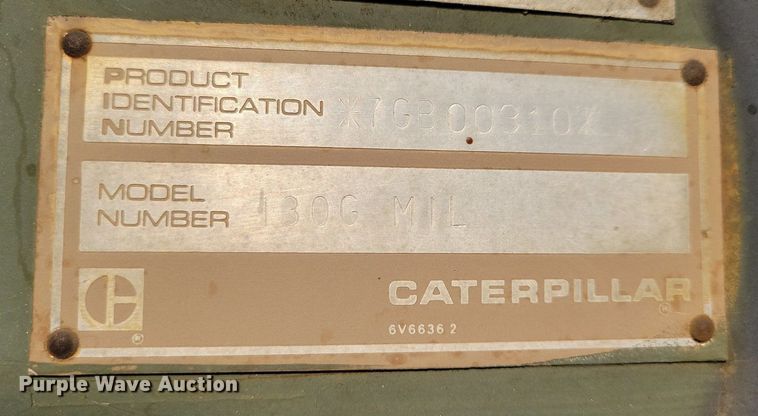 image for item DN3523 1985 Caterpillar 130G MIL motor grader