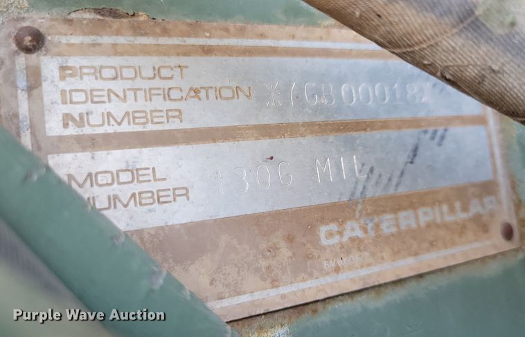 image for item DN3524 1985 Caterpillar 130G MIL motor grader