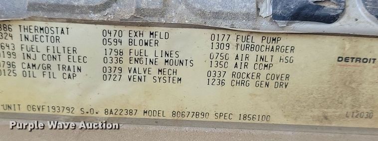 image for item DN3527 1992 Oshkosh HB2518-MP3 snow blower truck