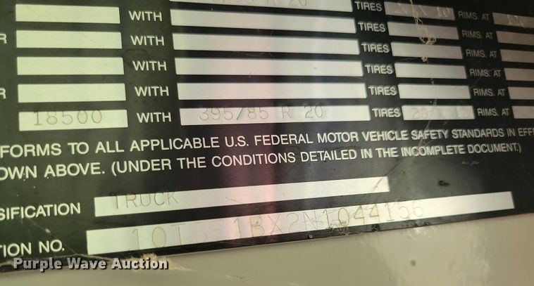 image for item DN3527 1992 Oshkosh HB2518-MP3 snow blower truck