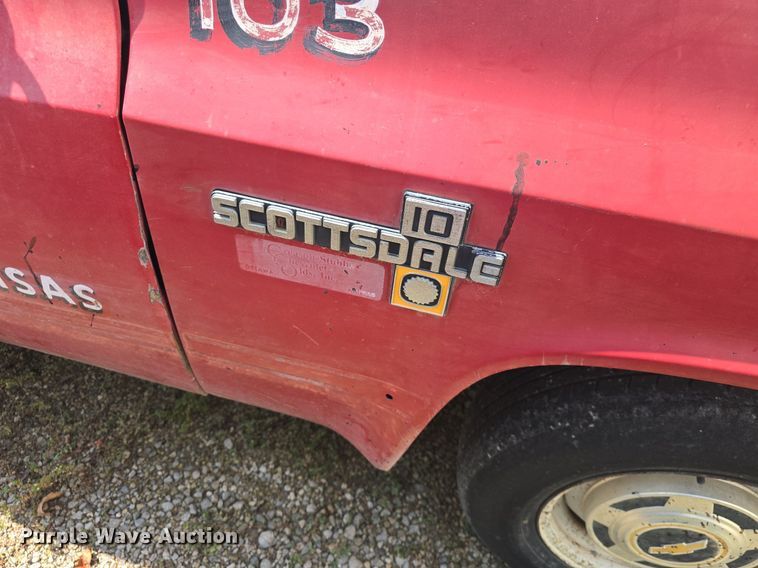 image for item DQ4563 1984 Chevrolet Scottsdale 10 pickup truck