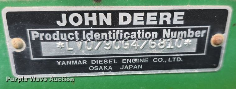 image for item DQ4574 2001 John Deere  790 MFWD tractor