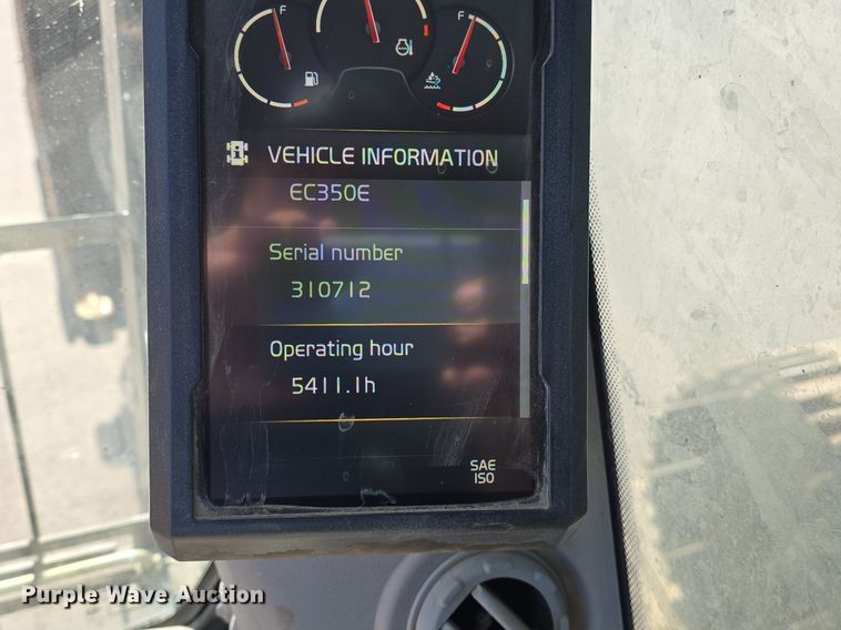 image for item DR4470 2018 Volvo  EC350EL excavator