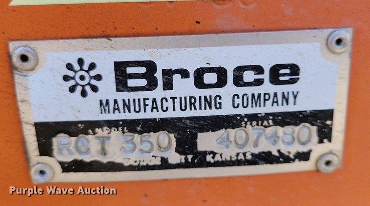 image for item DR4471 2011 Broce  RCT 350 broom