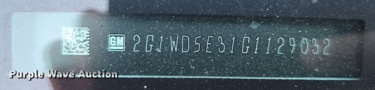 image for item DS4752 2016 Chevrolet Impala Police Cruiser 