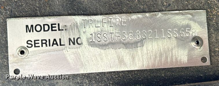 image for item DX1234 2002 Scotty Trlfire safety training trailer