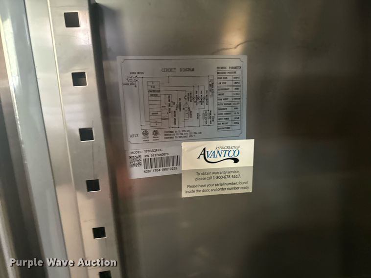 image for item DX3579 Avantco refrigerator and freezer