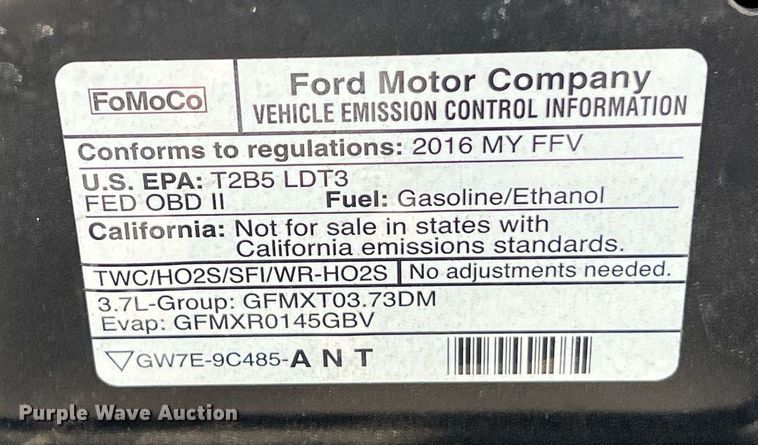 image for item EJ2994 2016 Ford Explorer Police Interceptor SUV