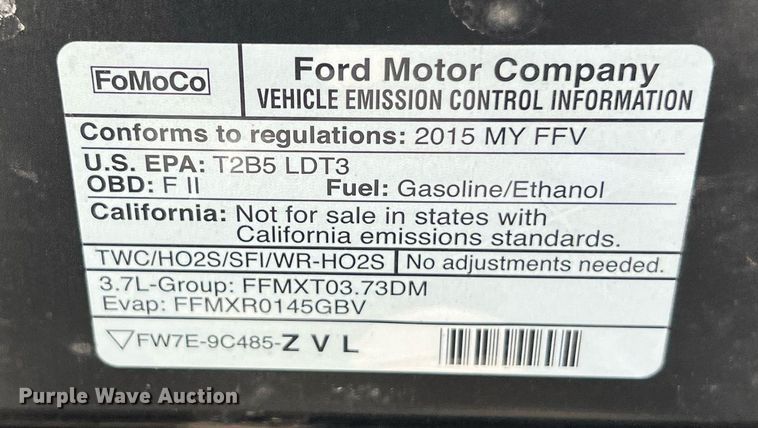 image for item EJ2995 2015 Ford Explorer Police Interceptor SUV