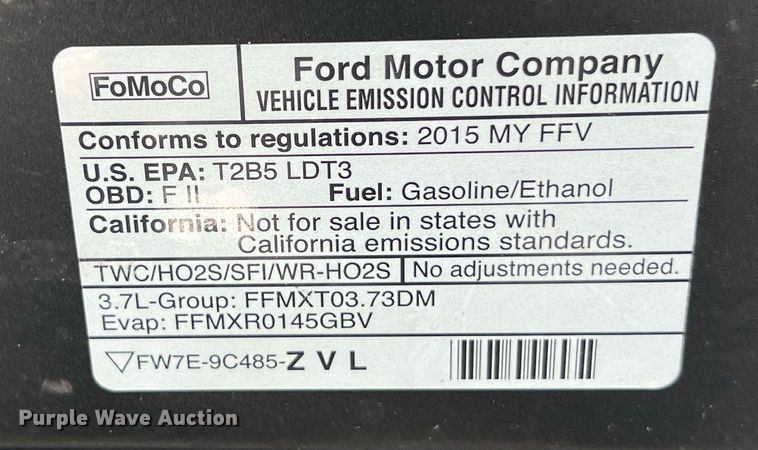 image for item EJ2996 2015 Ford Explorer Police Interceptor SUV