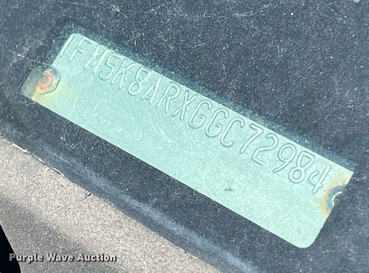 image for item EJ2997 2016 Ford Explorer Police Interceptor SUV