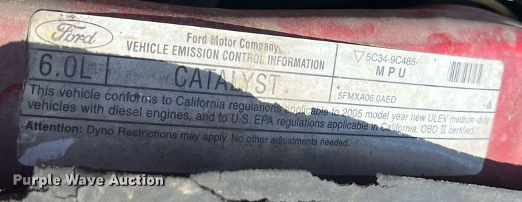 image for item EJ3000 2005 Ford F350 Super Duty XL SuperCab pickup truck