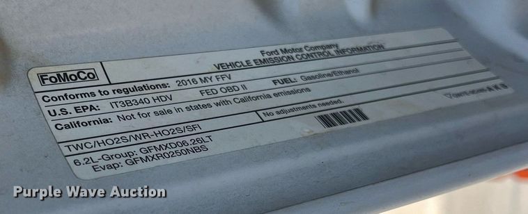 image for item EJ3001 2016 Ford F250 Super Duty XL SuperCab pickup truck