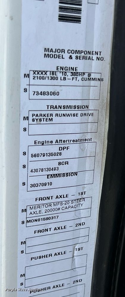 image for item EJ3004 2014 AutoCar Xpeditor refuse truck