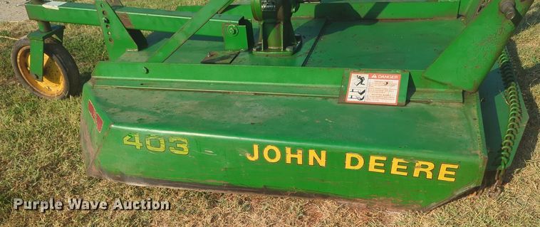 image for item EQ2185 John Deere 403 rotary mower