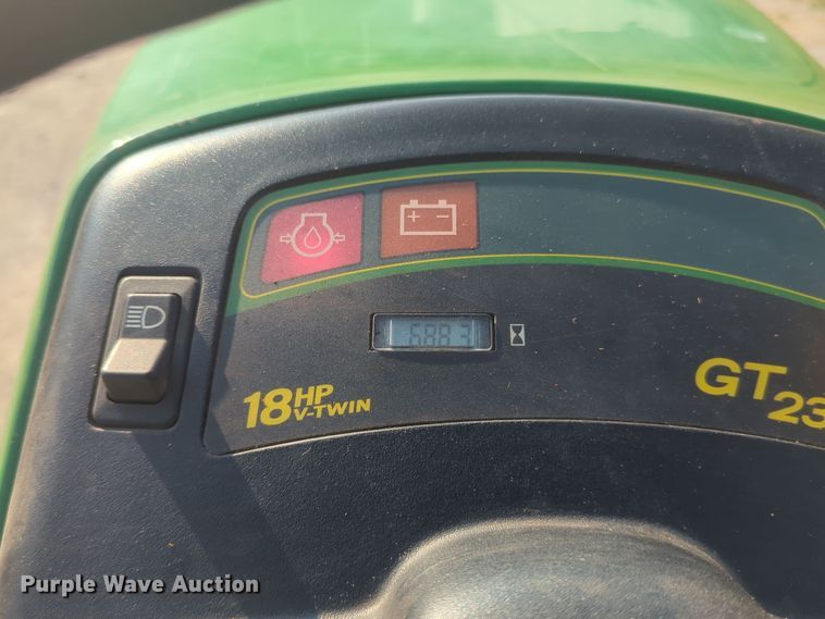 image for item EQ2186 John Deere GT235 lawn mower