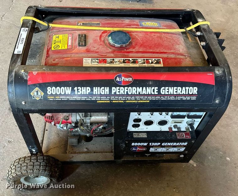 image for item IE9073 (2) All-Power generators