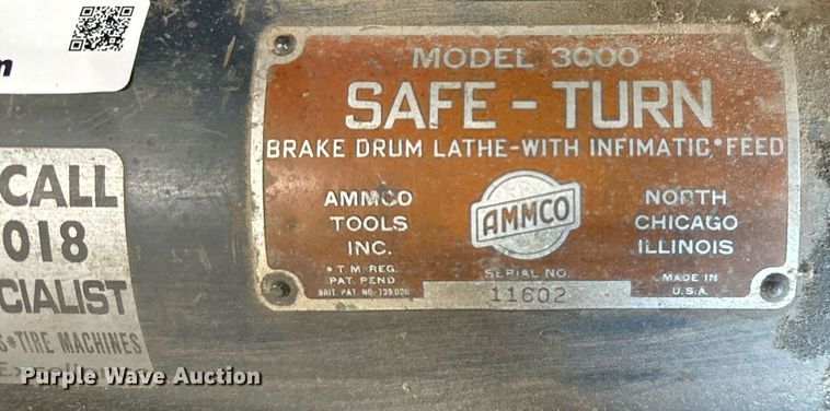 image for item IE9080 Safe-Turn 3000 brake drum lathe