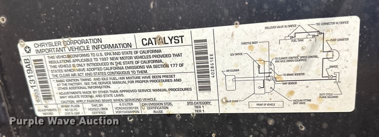 image for item LR9463 1997 Jeep  Wrangler  SUV