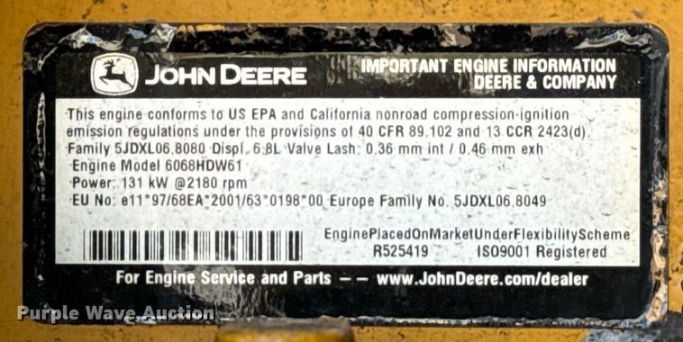 image for item NQ9680 2007 John Deere  670D motor grader