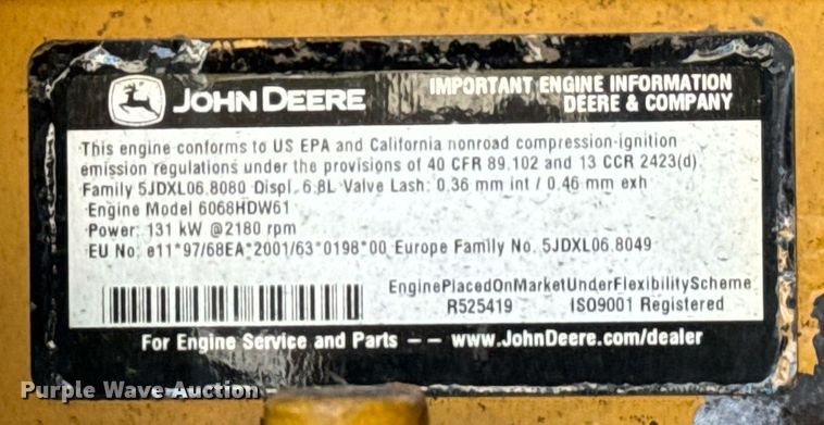 image for item NQ9680 2007 John Deere  670D motor grader