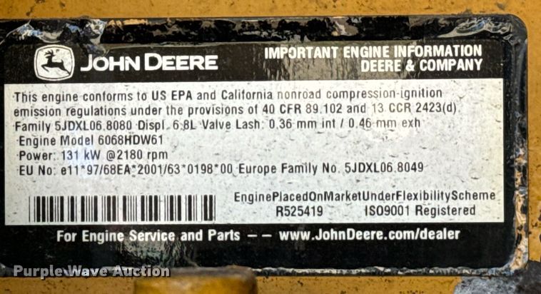 image for item NQ9680 2007 John Deere  670D motor grader