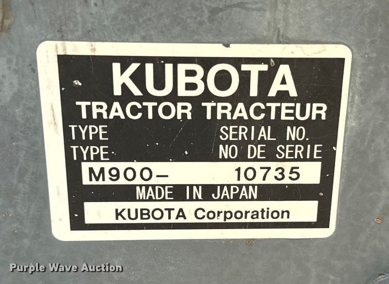 image for item NQ9785 Kubota  M900 tractor