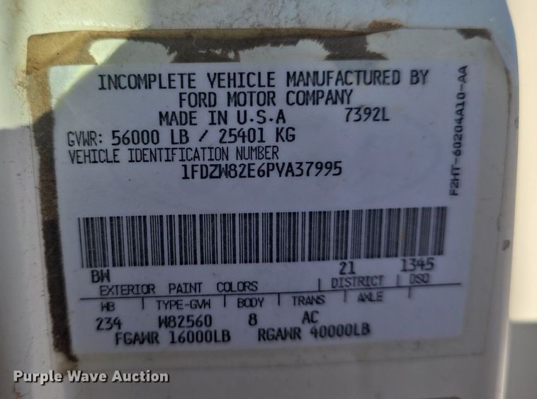 image for item OD9730 1993 Ford  L8000 sewer rodder truck