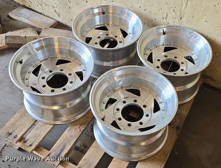 image for item OD9754 (4) 8 lug aluminum wheels