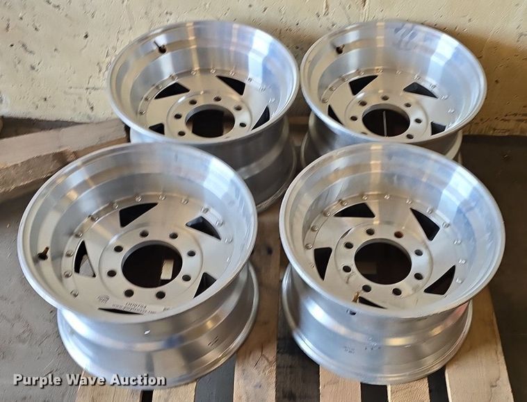 image for item OD9754 (4) 8 lug aluminum wheels
