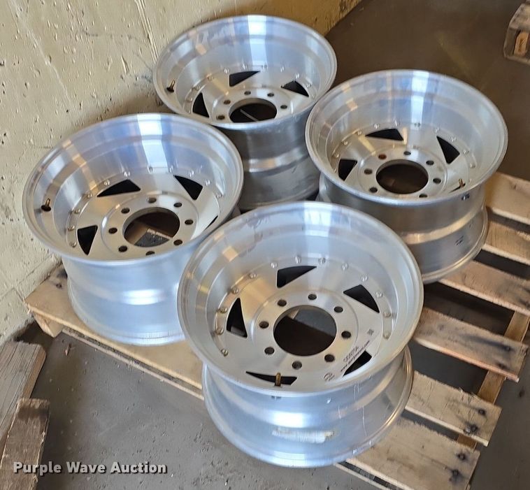 image for item OD9754 (4) 8 lug aluminum wheels
