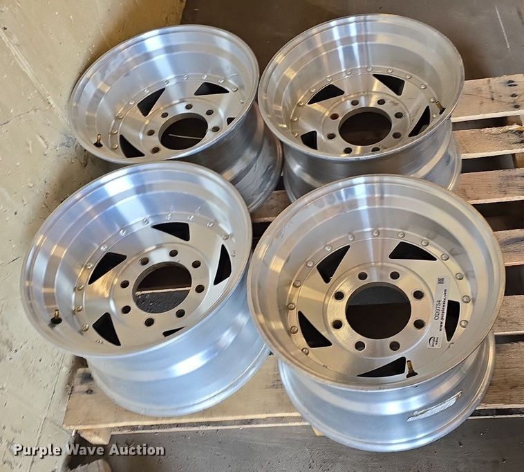 image for item OD9754 (4) 8 lug aluminum wheels