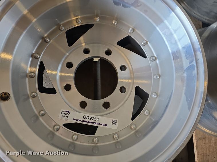 image for item OD9754 (4) 8 lug aluminum wheels