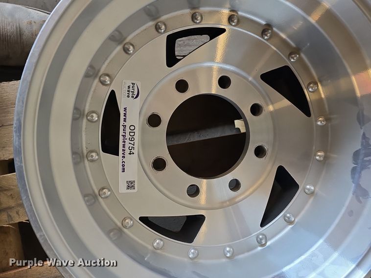 image for item OD9754 (4) 8 lug aluminum wheels