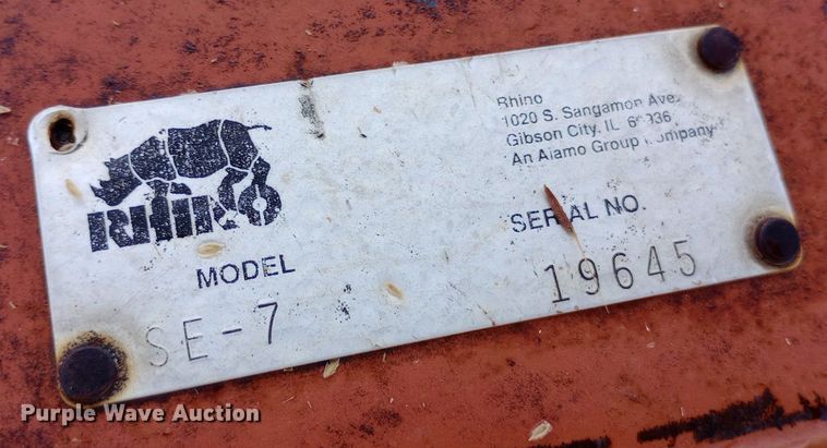 image for item DH1254 Rhino SE7 rotary mower